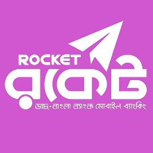 A logo featuring the word "ROCKET" in a stylized font, accompanied by text in a different script. The design emphasizes graphics and branding elements typical of logos used for promotional purposes.